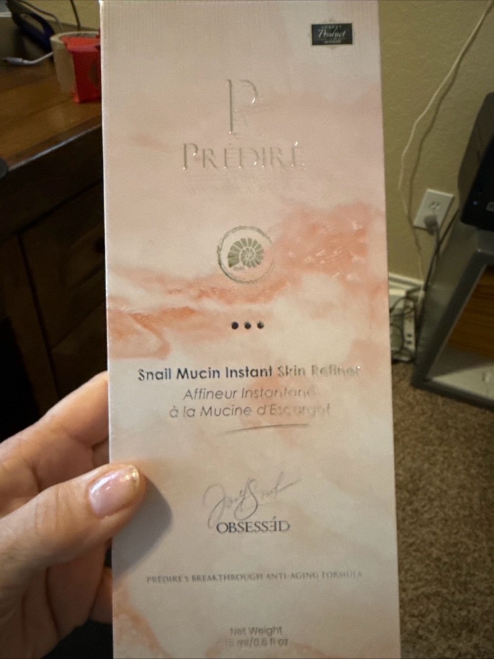 PREDIRE Snail Mucin Instant Skin Refiner - Pink/Peach Packaging